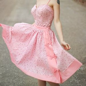 Janie Bryant Floral Circle Skirt with Bows S